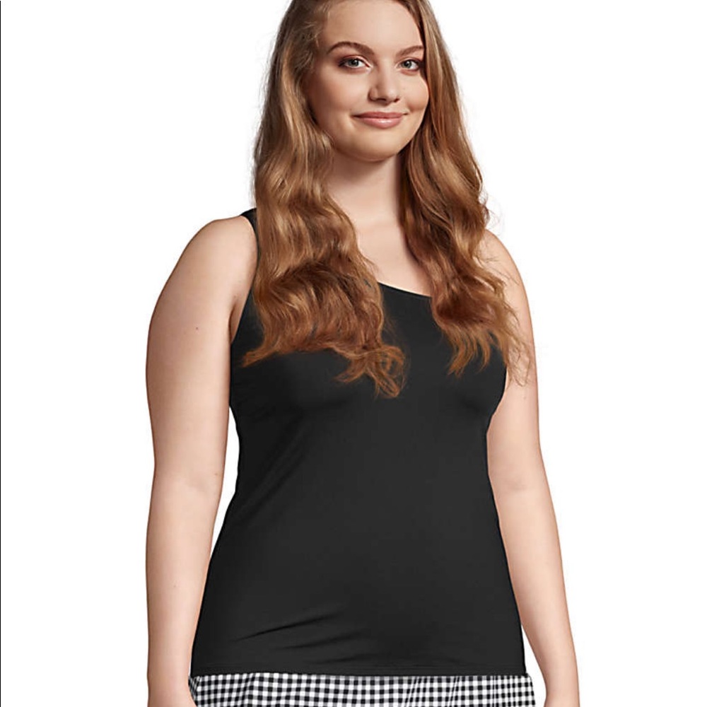Lands End Tankini black pants me sholder - Picture 5 of 9